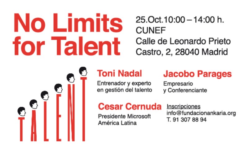 Toni Nadal, César Cernuda y Jacobo Parages para ofrecer inspiración y orientación a profesionales y estudiantes universitarios