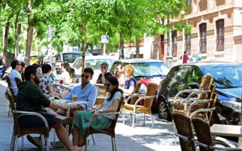 Madrid tiene más terrazas en el espacio público que antes de la pandemia