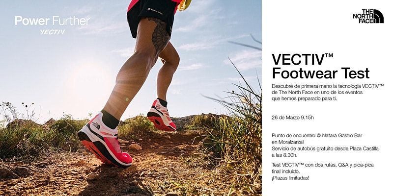 The North Face organiza en Moralzarzal salida de trail running para probar zapatillas de la colección VECTIV