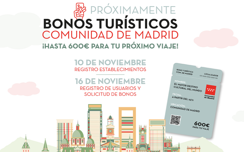 El Bono Turístico de la Comunidad de Madrid ayuda a reactivar las ventas