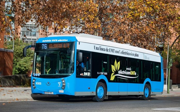 En Madrid se instalará sistema automático de carga eléctrica inteligente en autobuses