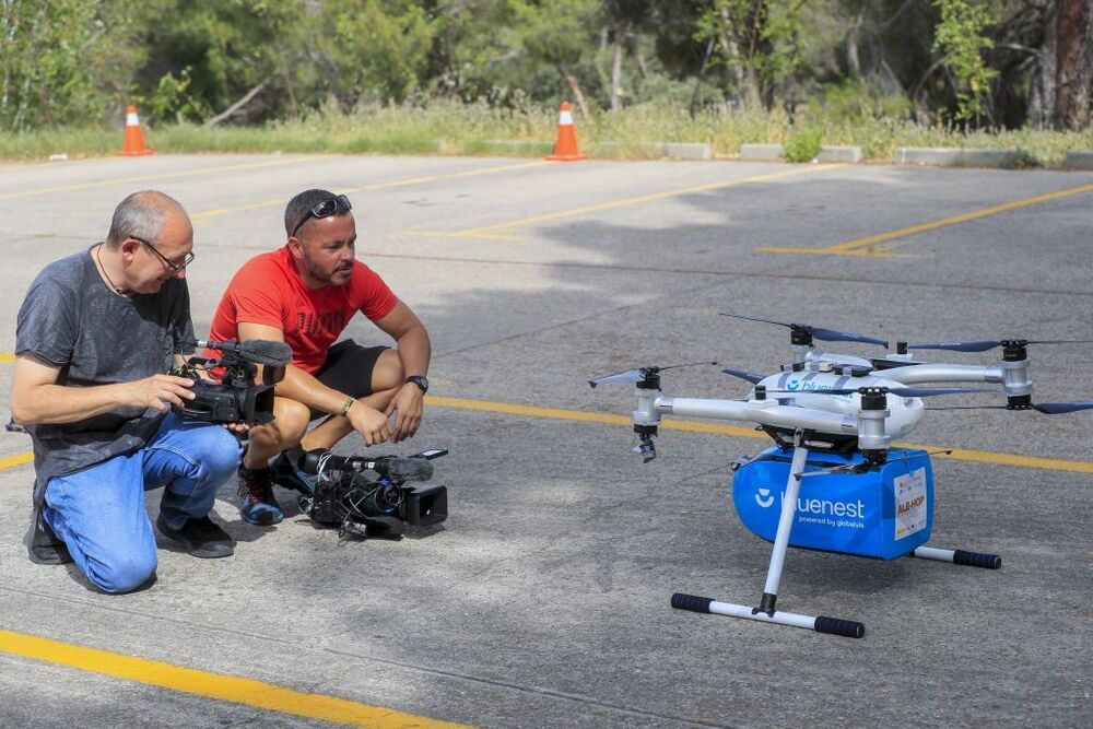 Madrid prueba vuelo de drones para transportar material sanitario